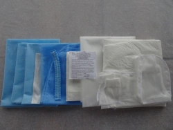 Obstetric linen set made of nonwoven material, disposable, sterile KA-01-"Larix".
