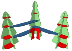 Shelving module "Christmas Trees" FN.MDU.01.53.00.00.00.00