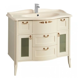 Bathroom sink cabinet Aquaton Versailles 100 ivory 1A188001VSZA01.A188.0.01V.SZA.0