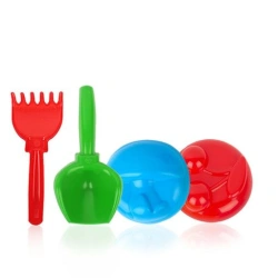 Sand set "Mushrooms and berries" (2 moulds, scoop, rake)