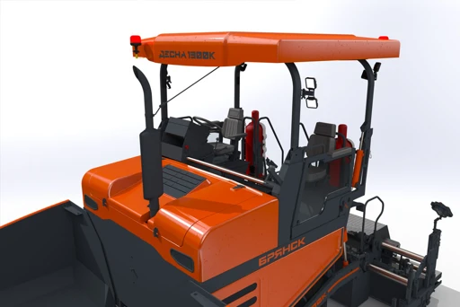 Wheel-Mounted Asphalt Paver for Road Construction ASF-K-2-07-1