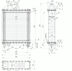 Water radiator 70UM. 1301. 010-01