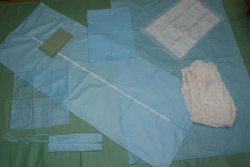 Surgical linen set for angiography, made of nonwoven materials, single-use sterile according to TU 9398-009-55694047-2012
