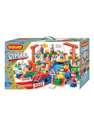 Bauer Children's Educational Constructor Toy "Construction" 300 elements in a box, article 204