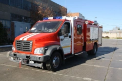 Fire tanker truck ??-(0,5-3,5)-40/4 (NEXT) on GAZ C4 chassis (modifications of chassis, basic vehicles C41RB3)
