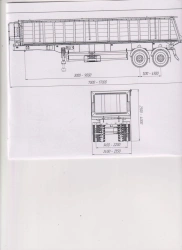 Dump semitrailer SP-2, type P2, modification 92298-0000010-09. Axial unit AGOS-2-GT7-00.00.000-01