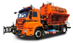 Combined sweeping machine R-45.43253 (type R45KN321 mod. 503682 on the basis of KAMAZ 43253-G5 chassis)