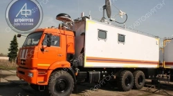Emergency rescue service vehicle (mobile communication centre) on chassis KAMAZ-43118 (-A5- RR, -RS, -50, -37) Type 47611