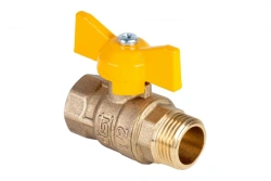 Gas ball valve Dist, series "Standard" DN15 1/2" BP-HP, 421B