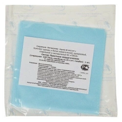 Surgical sheet included in the Set of surgical clothing and linen, disposable, sterile and non-sterile KX