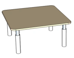 4-seat table (adjustable/unadjustable)