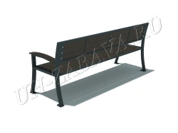 Bench "Beseda" dark lath