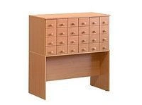 Wooden cupboard for forms