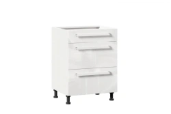 Gerda LD.272190.000 Front set for kitchen cabinet 600 with 3 drawers (5) (White gloss )