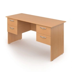 Teacher's desk with two hanging bollards