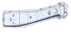 Right-hand tailgate rack A9606415410