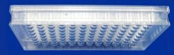 Disposable plate for laboratory research according to TU 32.50.50-017-54287340-2021: Plate PLK-1-96-0,3-PS with lid