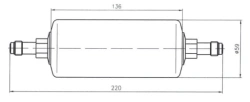 Filter for ultrafine gas purification MKF-140