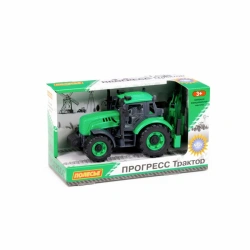 Excavator "Progress" inertial (green) (in a box), Item No. 91536
