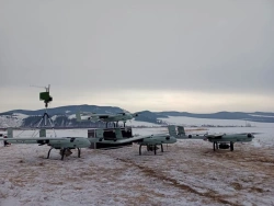 BAS "Storm 10" as a part of an unmanned aircraft of aeroplane type with vertical take-off and landing with maximal take-off and