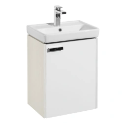 Cabinet under sink Aquaton York 50 M white, bleached wood 1A170901YOAY01.A170.9.01Y.OAY.0