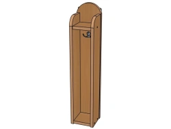Towel holder No.1 ''Moydodyr'', chipboard, 1 cell/ SD31