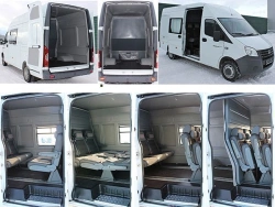 IATs-1767MY vehicle for transporting passengers and cargoes on the basis of TC/chassis GAZelle Next modifications: A32R23, A32R3