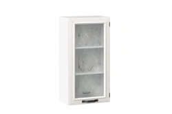 Marina LD.273700.000 Door front 600 high glass Type 3 (Alabaster )