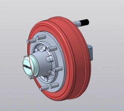 Wheel axle half axle PO80