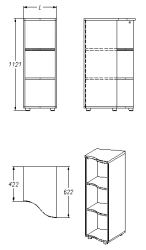 Shelving unit (series 441.112)
