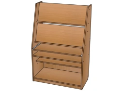 Bookcase with sliding table top/ SZh128