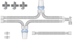 Respiratory devices for joint use with anaesthetic and resuscitation equipment, version: p