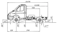 Chassis, Modification 23107, Diesel engine