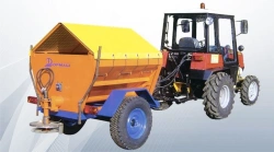 Combined utility trailer PKKD-20 with spreading equipment