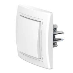CADUCEUS ALING PRESTIGE Flush-mounted switch 10AX, 250V~, white, article number 6052.000