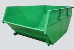 Bunker 8 cb. metal for wastes