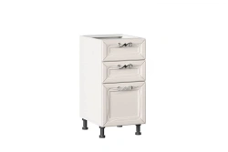 Bianca LD.271110.000 Front set for kitchen cabinet 400 with 3 drawers (Oak textured white )