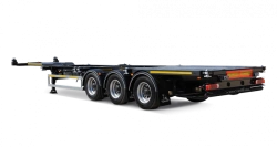 Semi-trailer-container truck TONAR mod. 99882 with axles manufactured by TONAR mod. 90422, 90431