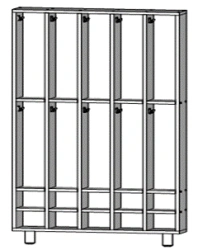 Rack for towels 2 levels