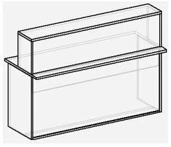 Reception desks of "Style V KR" series