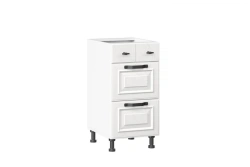 Type 4 LD.270180.000 Kitchen cabinet 400 with 3 drawers cabinet LUX (5) (White )