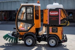 Multifunctional machine for maintenance of yard territories, pavements and squares Sweeper MMK-1500 model
