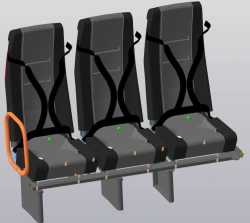 Bus passenger seat 322121.6850011
