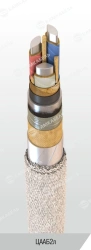 Power cable with aluminium conductors with paper insulation impregnated with viscous or non-flowing composition for voltage 6, 1