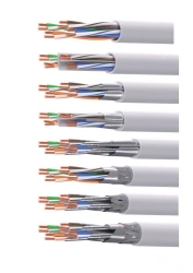 Pair twisted symmetrical cables for digital communication systems.
