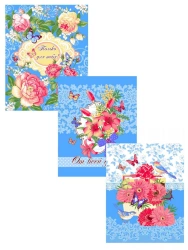 Canteen and kitchen articles in sets and separate items: towels of cotton fabrics