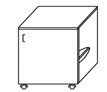 Low underbench with door TP-6