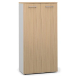 Cupboard F6D 2-door, 2-door panel, middle cupboard from office furniture set "Unica".