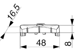 VEKA locking strip, item no. 373548