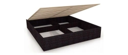 Sonata LD 628.090.000 bed frame with lifting mechanism (Grey/Chocolate/Wenge Tsavo )